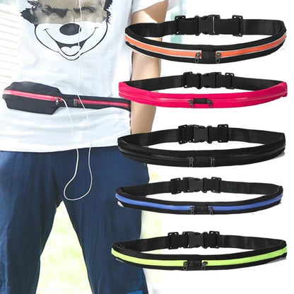 Waist Pack Double Pocket Waterproof Phone Belt